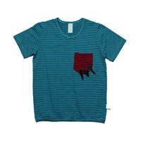 Minti Pocket Tee M Embroidery Popsicle/Black Stripe